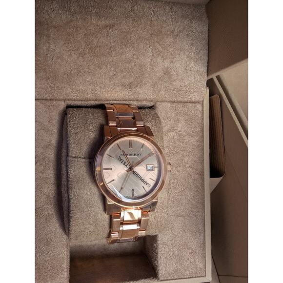 Burberry BU9233 Rose Gold Women's Watch – Sapphire Crystal – Swiss Made – NIB - Picture 7 of 10